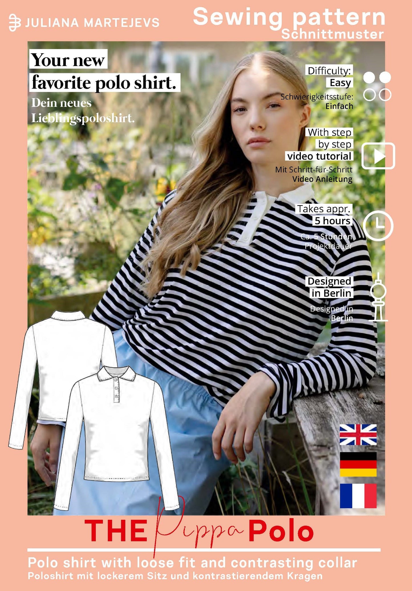 Poloshirt Schnittmuster PIPPA