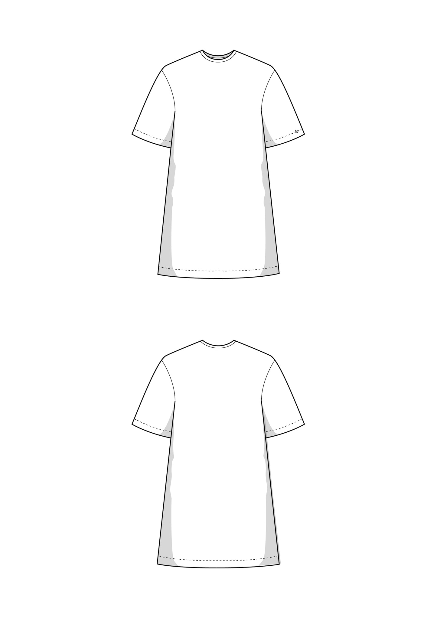 T-Shirt Kleid Schnittmuster