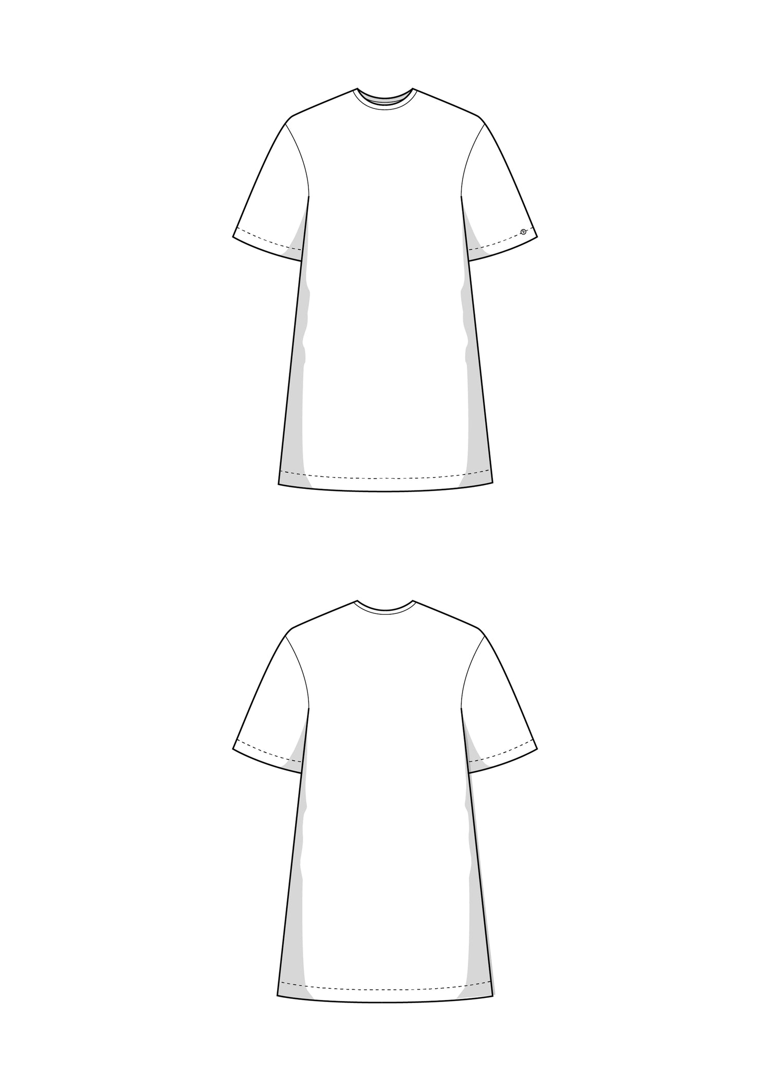 T-Shirt Kleid Schnittmuster