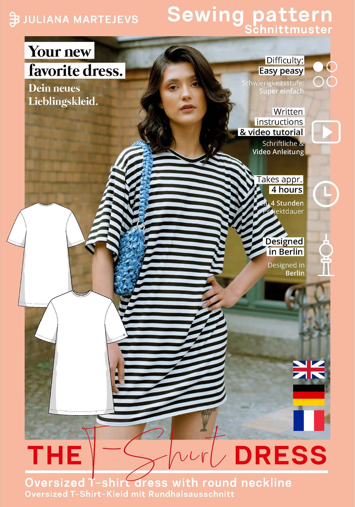 T-Shirt Kleid Schnittmuster