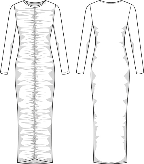 Jersey Midikleid Schnittmuster VERO