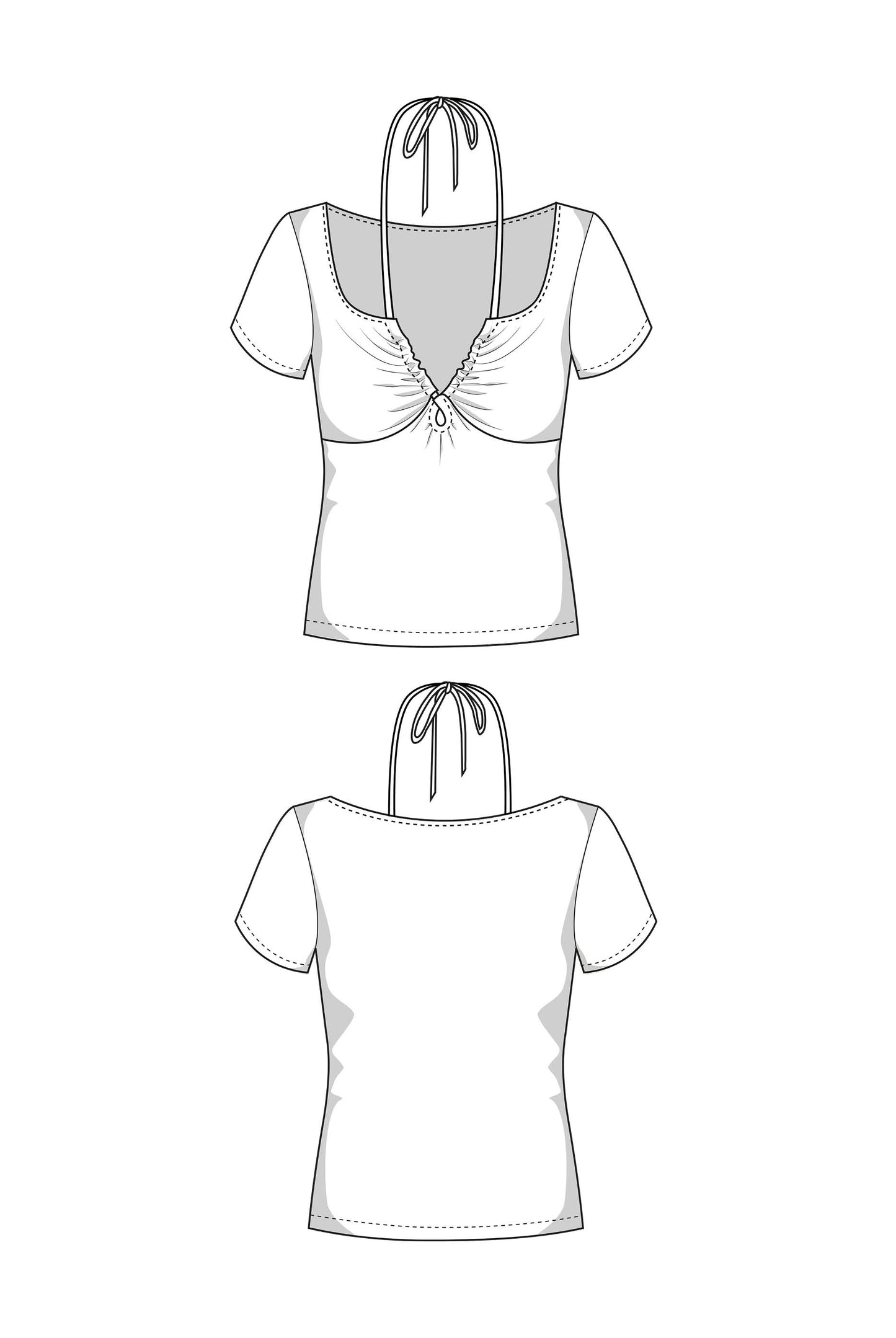 Neckholder Top Schnittmuster WINNIE