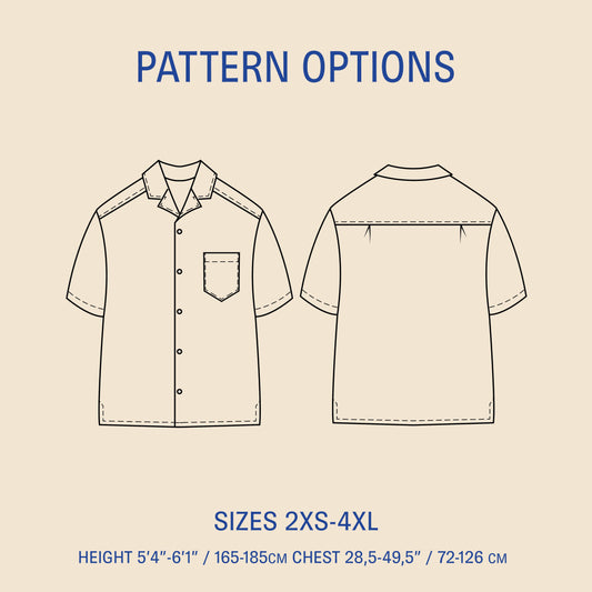 Tropical Shirt sewing pattern
