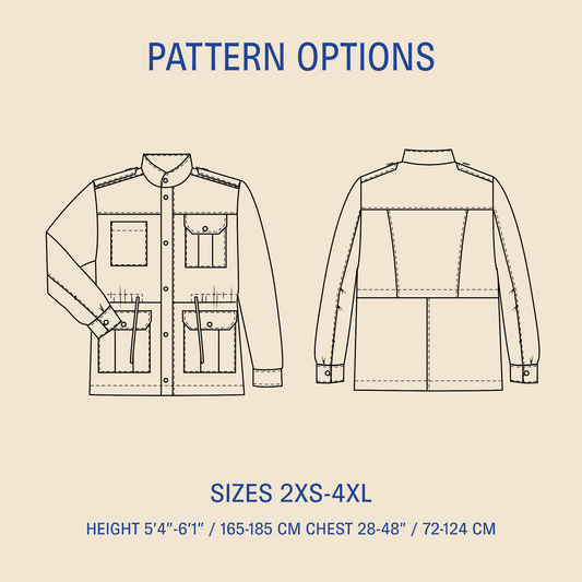 Utility jacket sewing pattern Wardrobe By Me