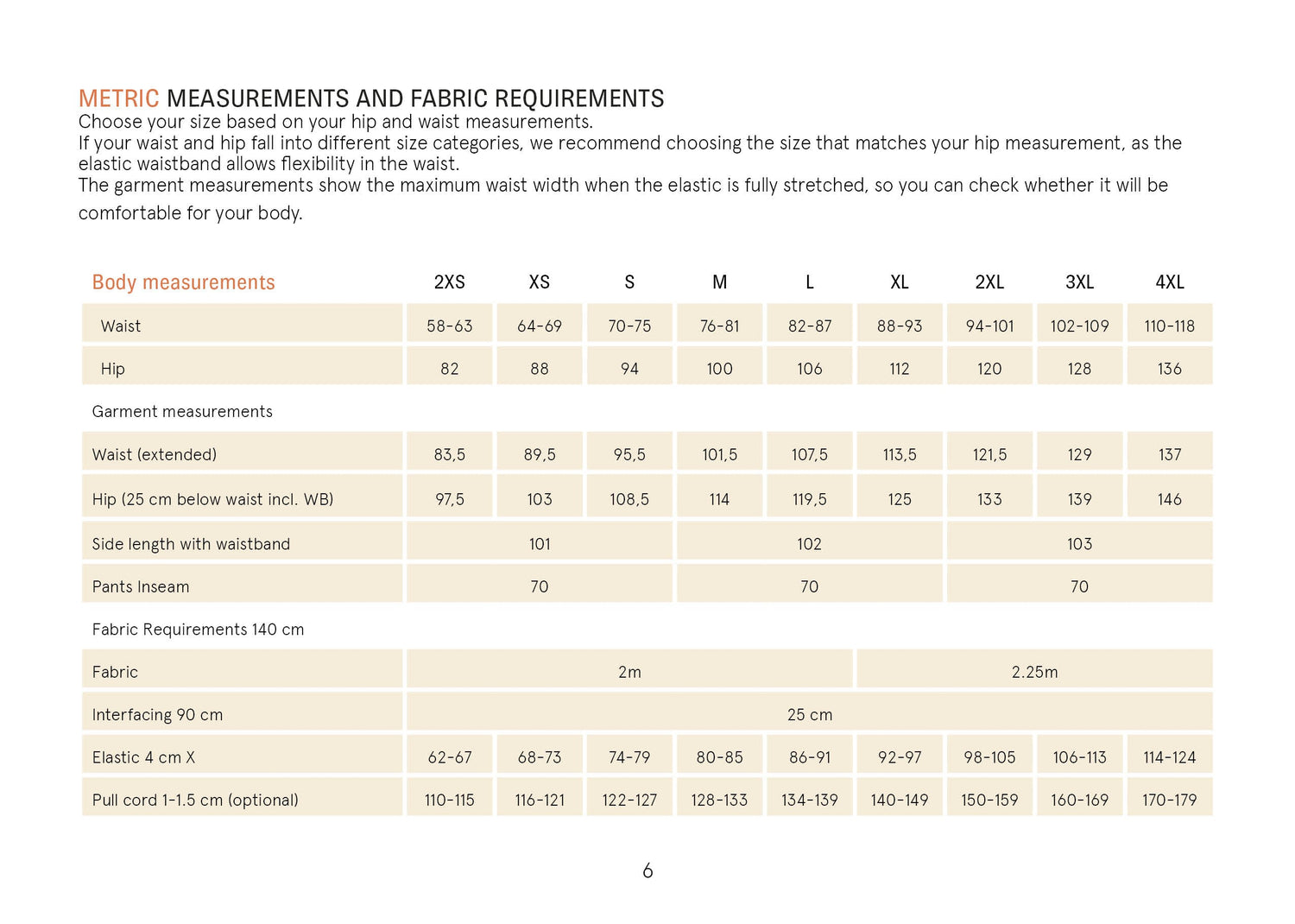 UNISEX Volume Pants Sewing Pattern