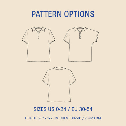 Polly Polo Shirt Sewing Pattern