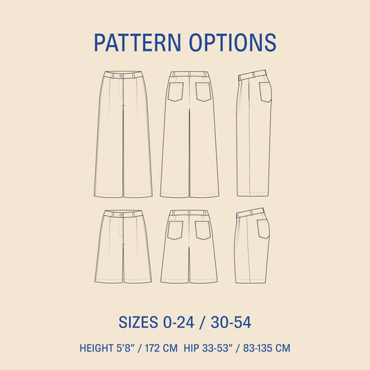 WBM-Bermuda Pants and shorts sewing pattern