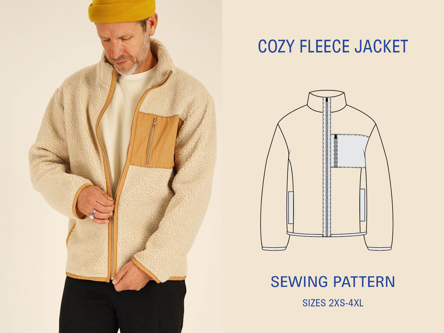 Cozy Fleece Jacket sewing pattern