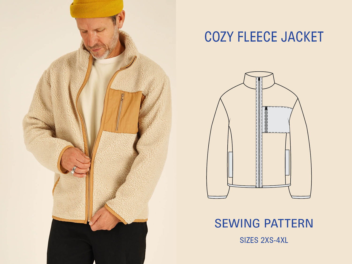 Cozy Fleece Jacket sewing pattern