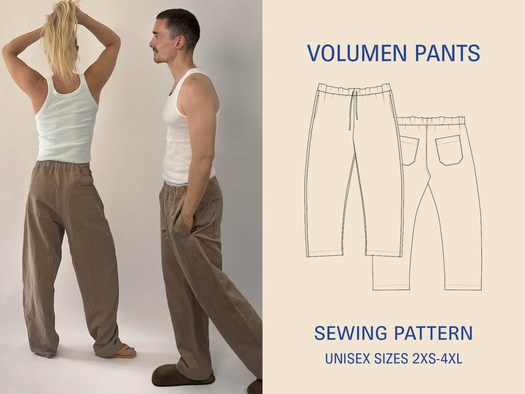 UNISEX Volume Pants Sewing Pattern
