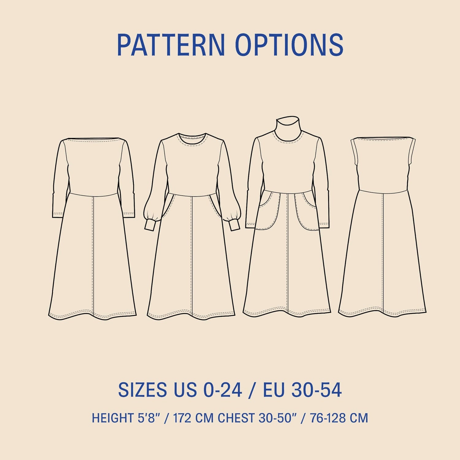 Asta Dress sewing pattern Wardrobe By Me