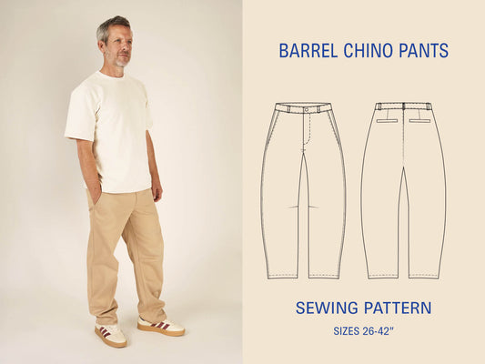 Barrel Chino Pants Sewing Pattern (unlisted)