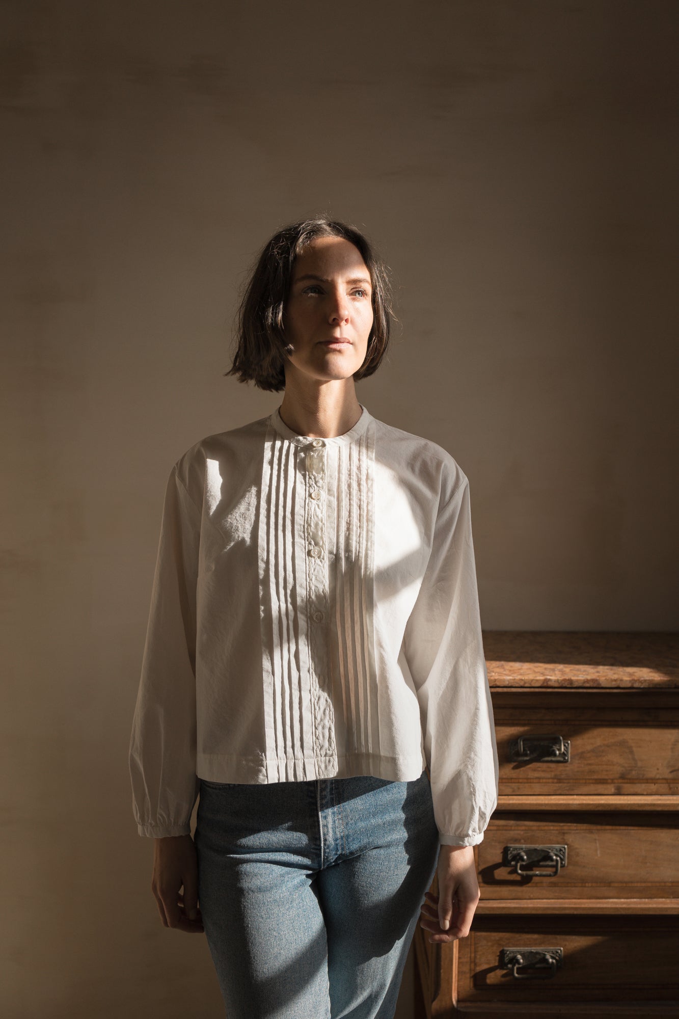 Blouse plissée Henriette