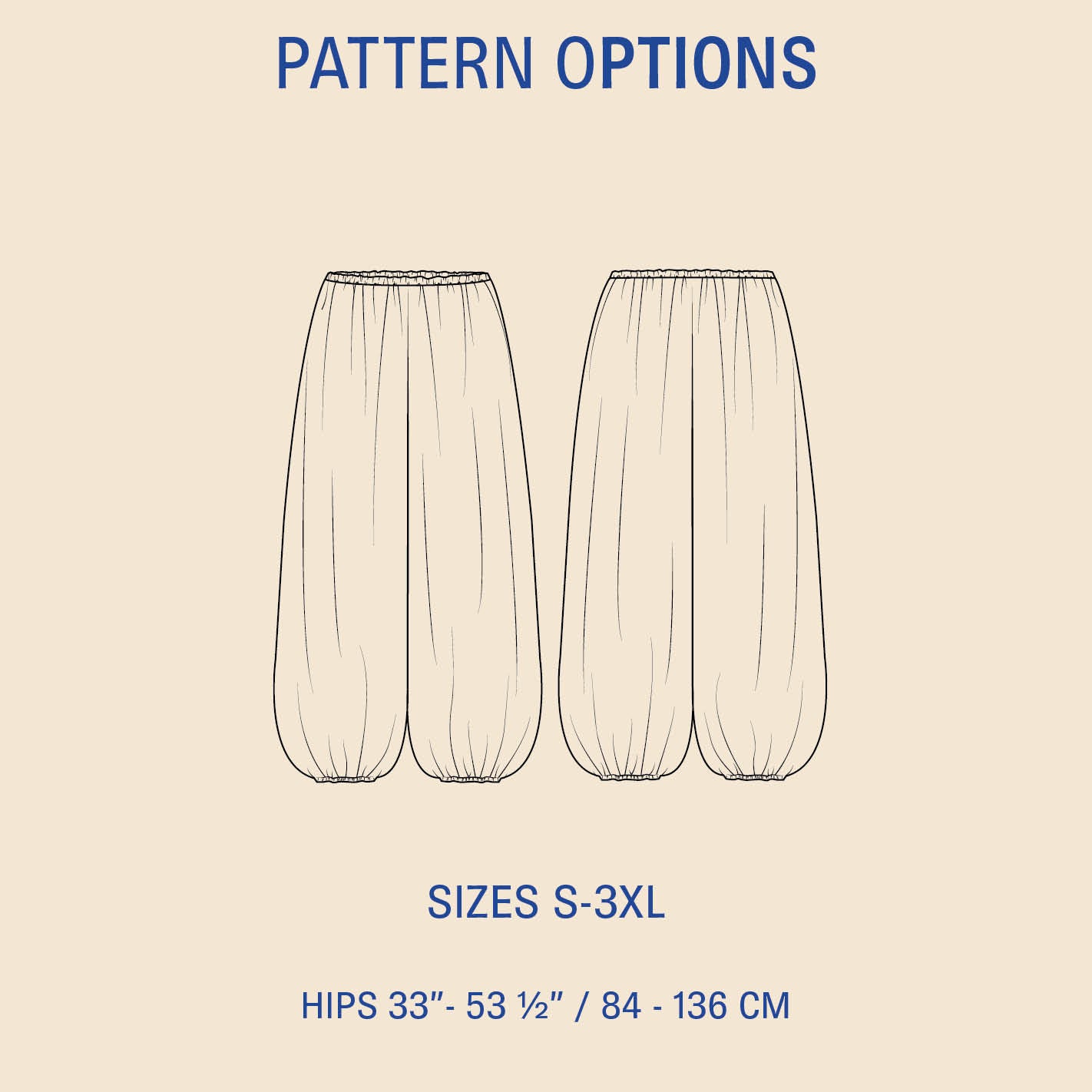 Bubble Pants Sewing Pattern