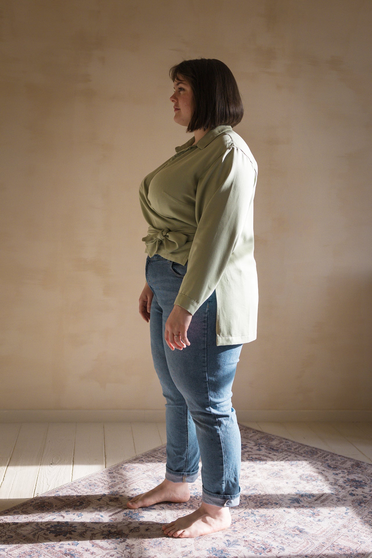 Chemise cache-coeur asymétrique Hortense