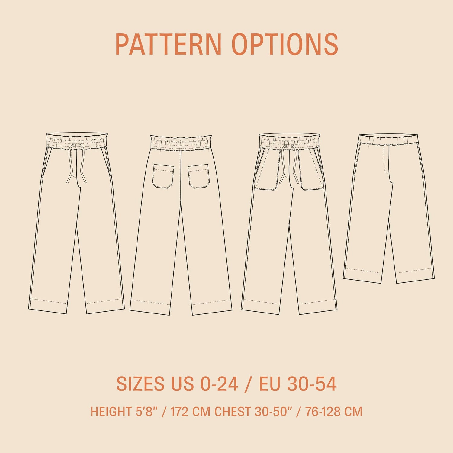High Waist Pants Sewing Pattern Wardrobe By Me