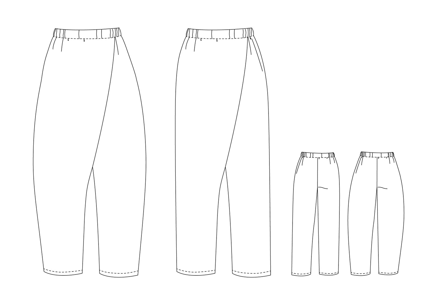 Pantalon asymétrique Elvis