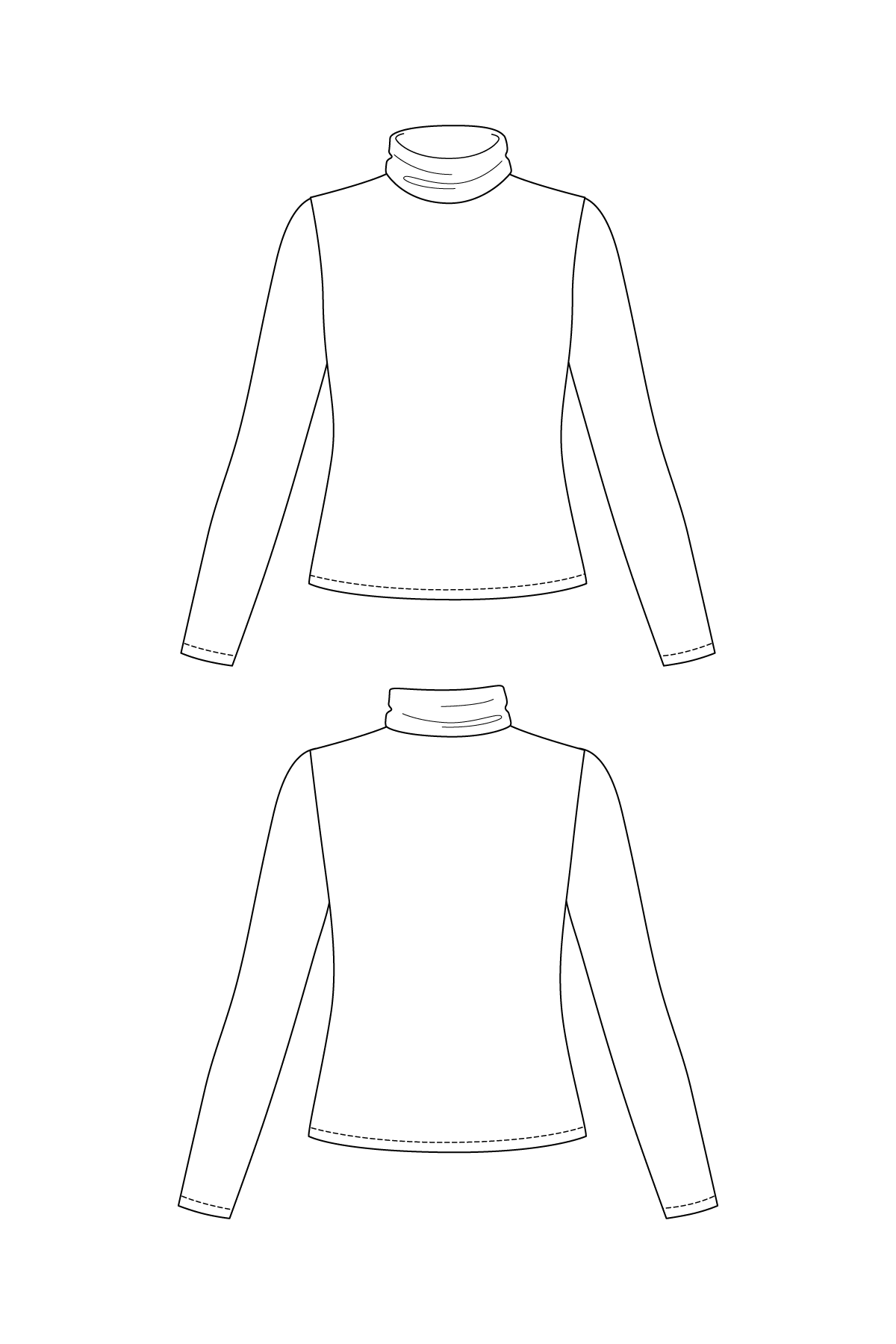 PAOLA turtleneck tee