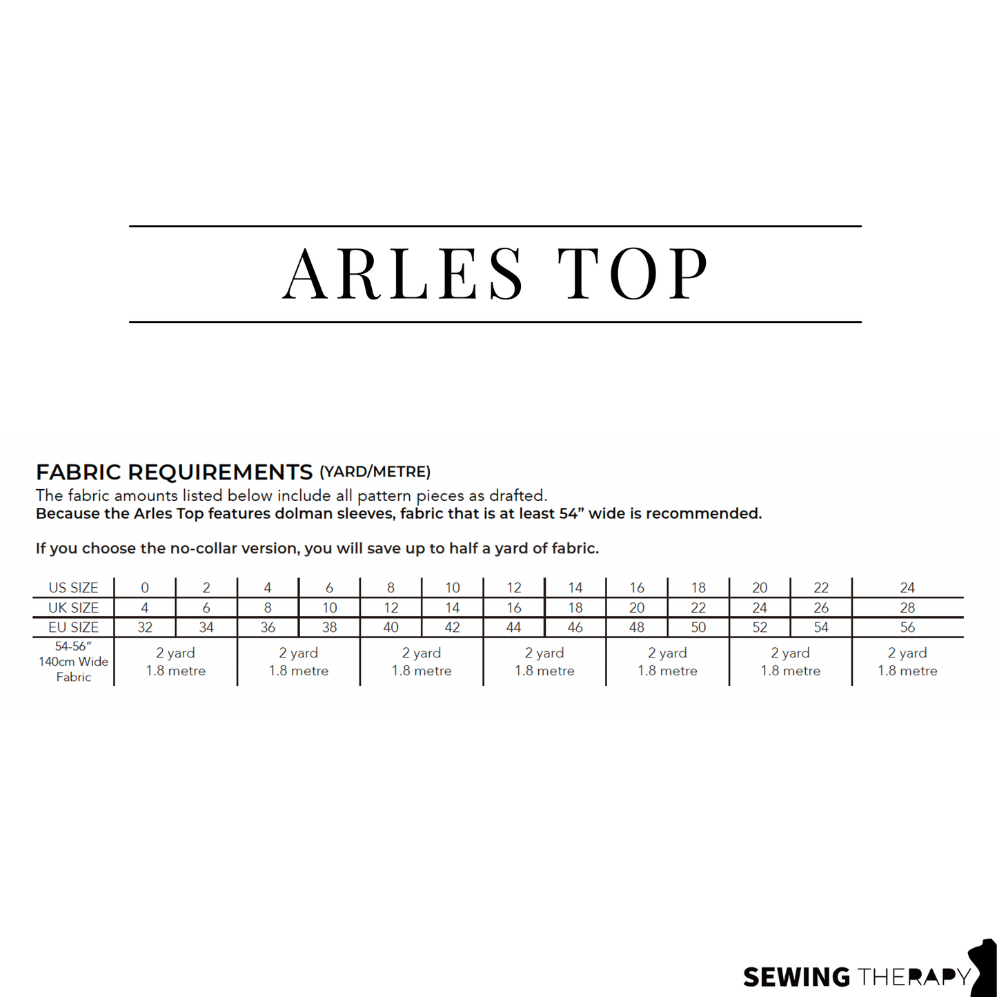 PDF Arles Top Pattern - Sewing Therapy