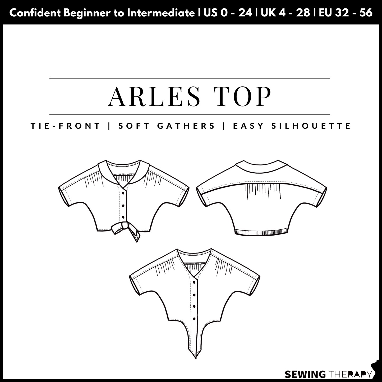 PDF Arles Top Pattern - Sewing Therapy