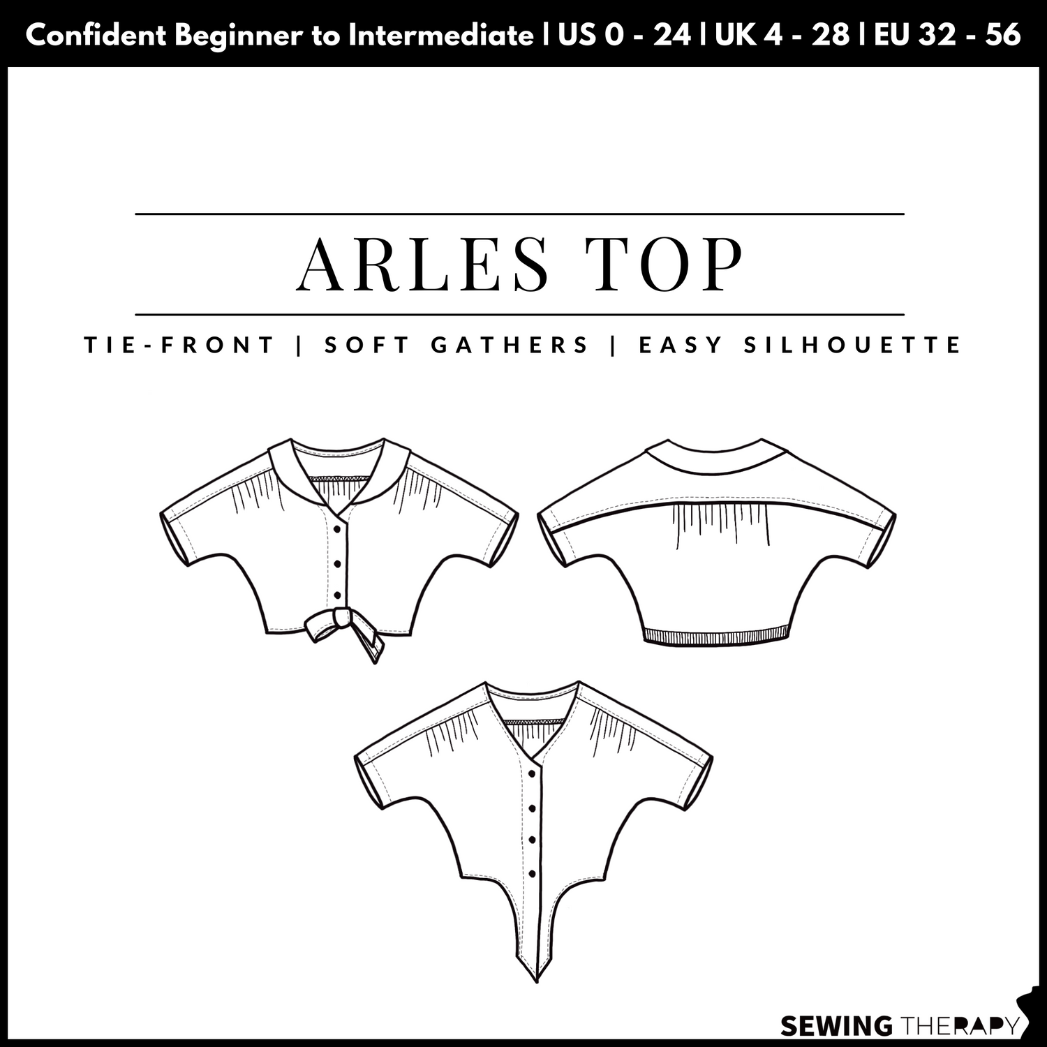 PDF Arles Top Pattern - Sewing Therapy