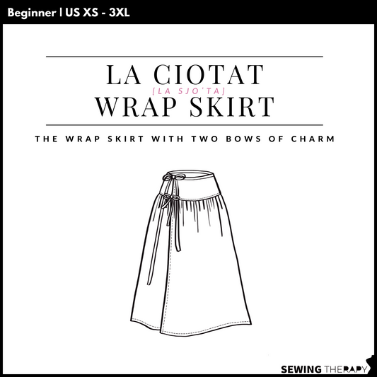 PDF La Ciotat Wrap Skirt Pattern - Sewing Therapy