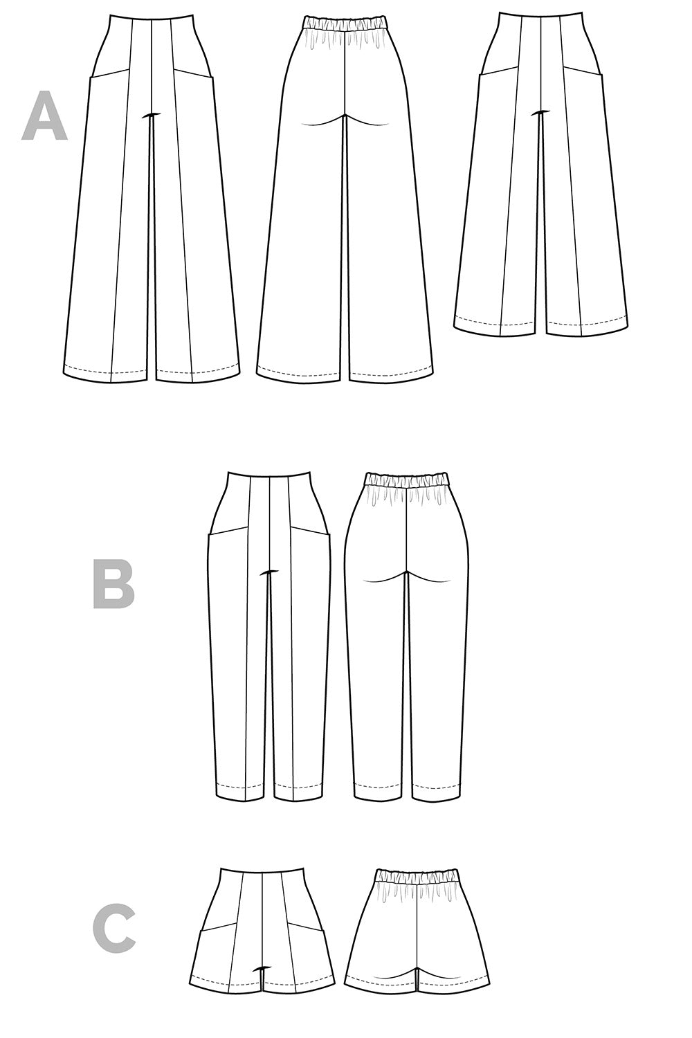 Pietra Pants + Shorts Pattern