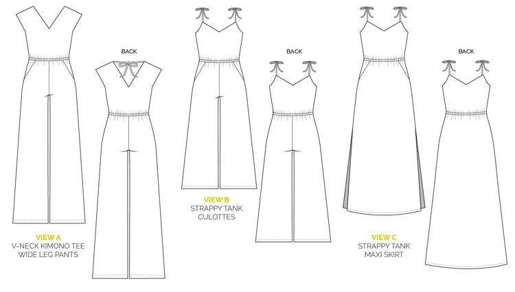 Sallie Maxi-Dress + Jumpsuit Pattern