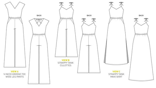 Sallie Maxi-Dress + Jumpsuit Pattern