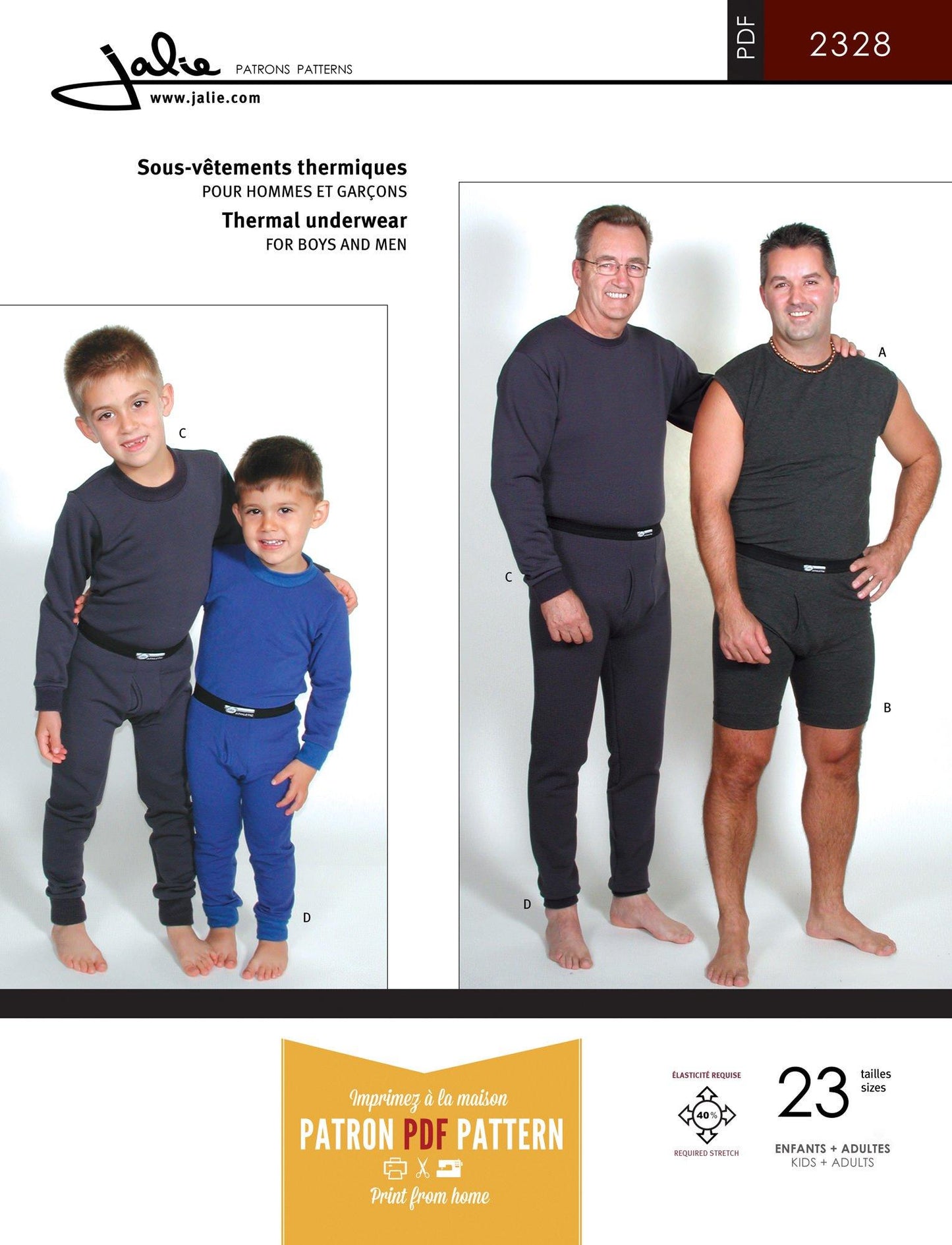 2328 // Thermal Underwear - Jalie