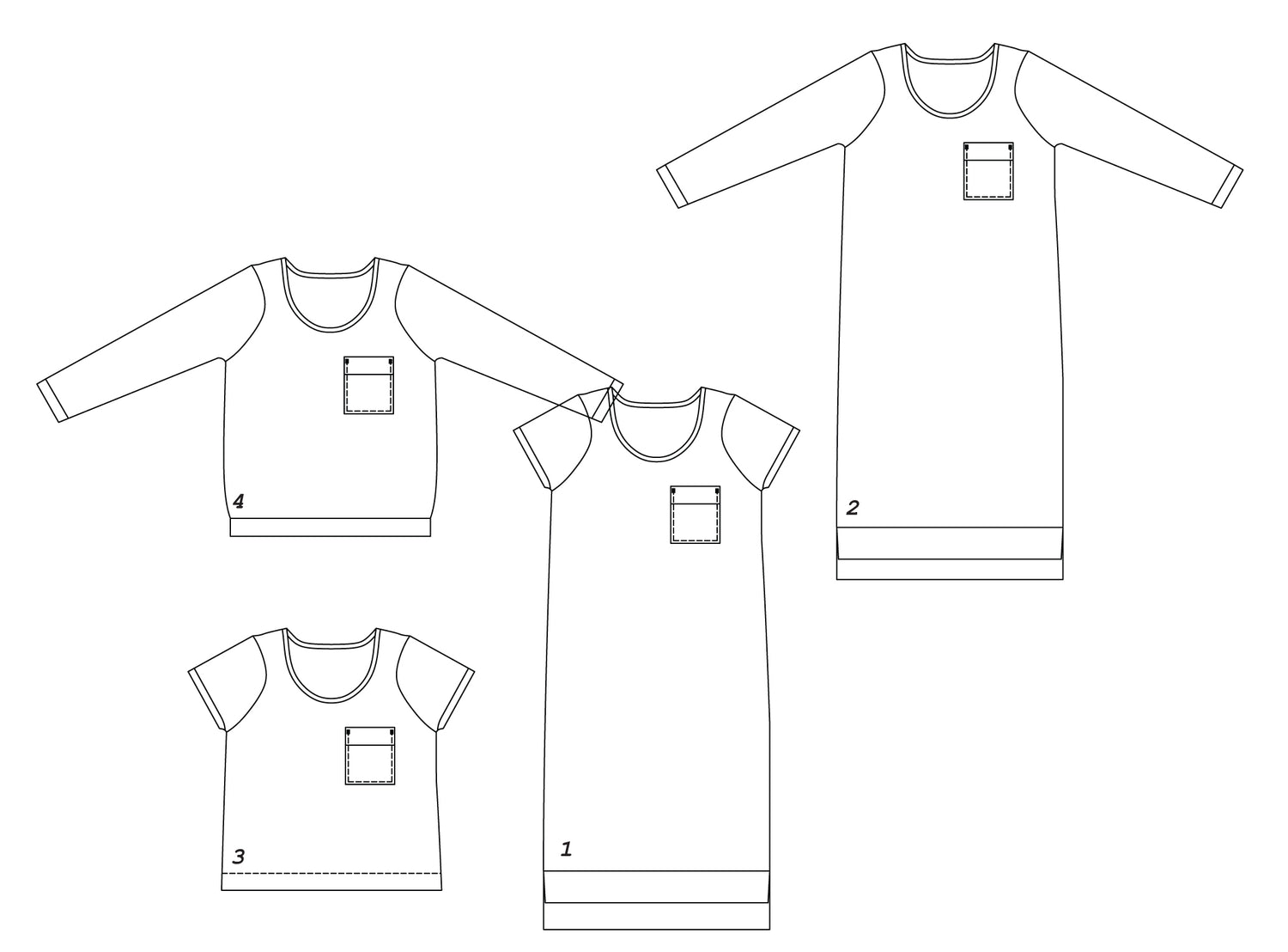 Tshirt/robe Jeanne