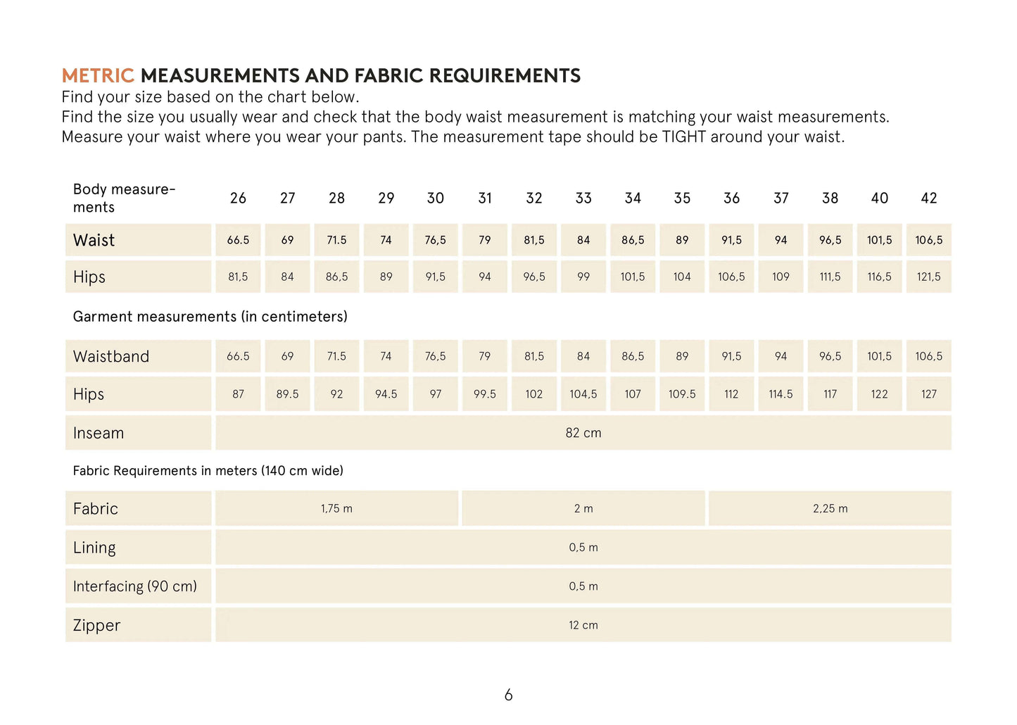 Chino pants sewing pattern Wardrobe By Me