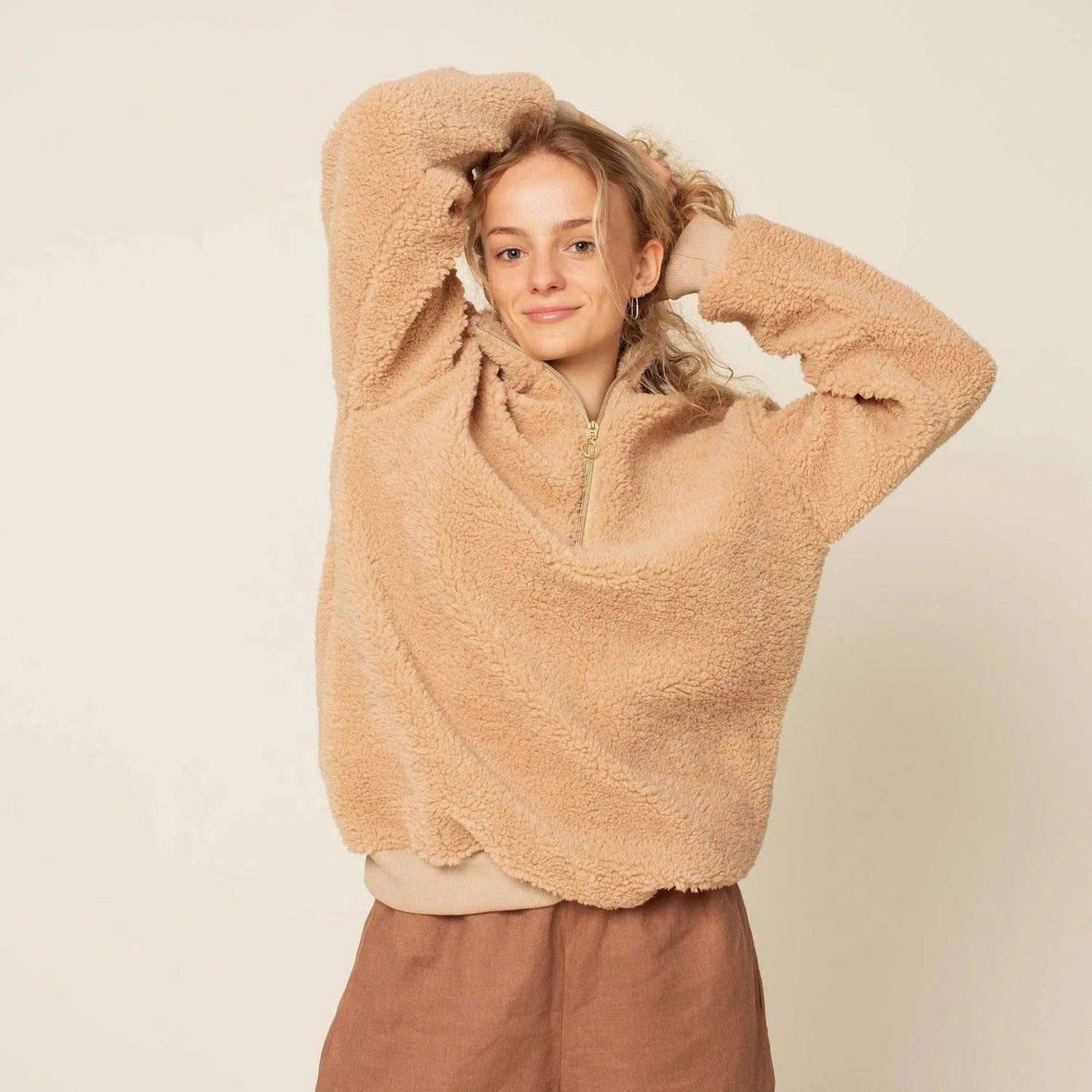 Half zipper sweater Pattern Wardrobe By Me