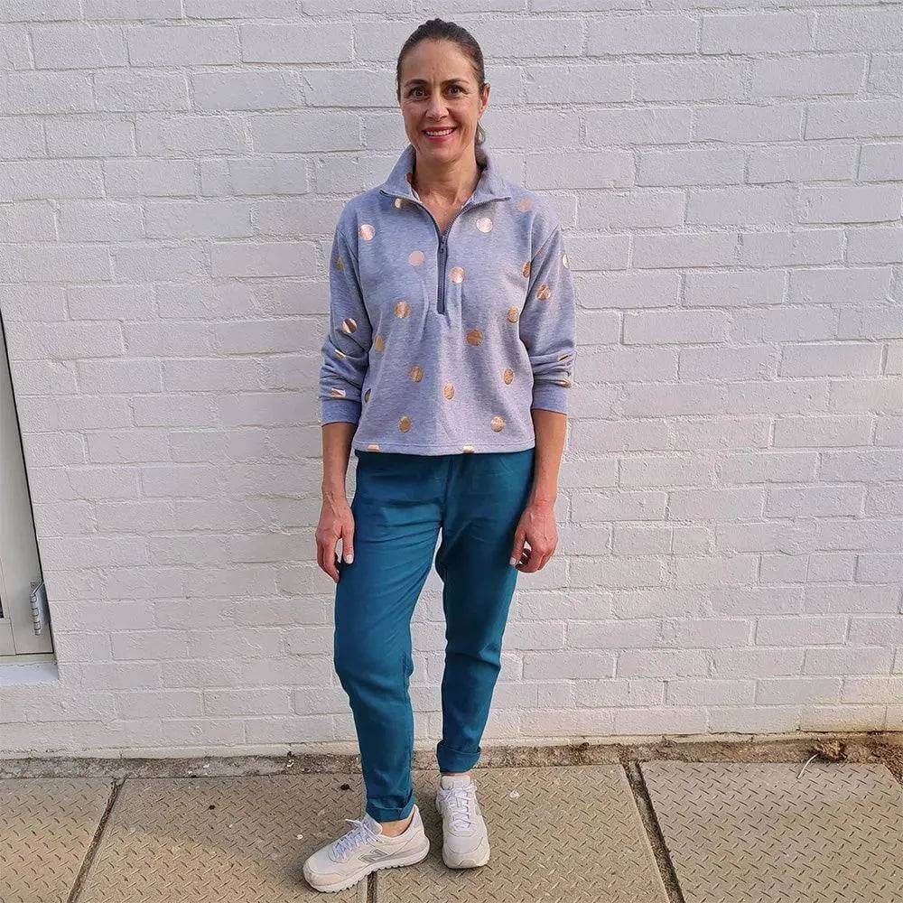 Half zipper sweater Pattern Wardrobe By Me