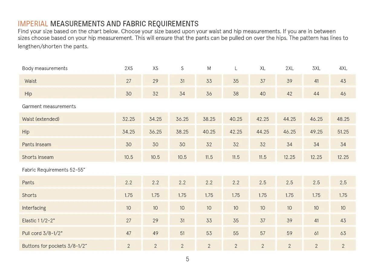 Summer pants sewing pattern Wardrobe By Me