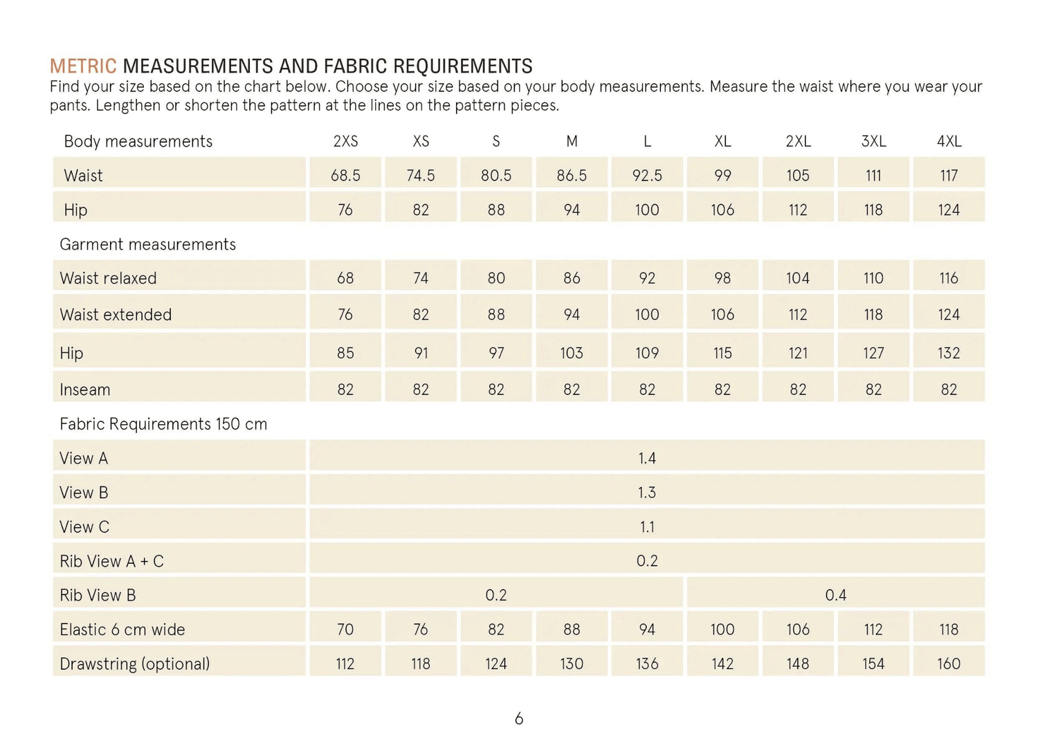 Sweatpants sewing pattern Wardrobe By Me