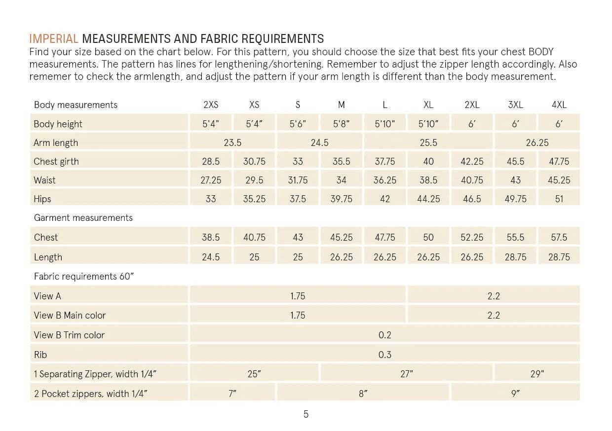 Track Jacket sewing pattern Wardrobe By Me