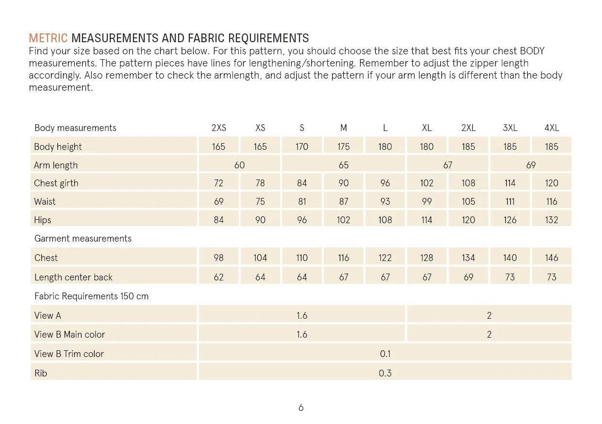 Track Jacket sewing pattern Wardrobe By Me