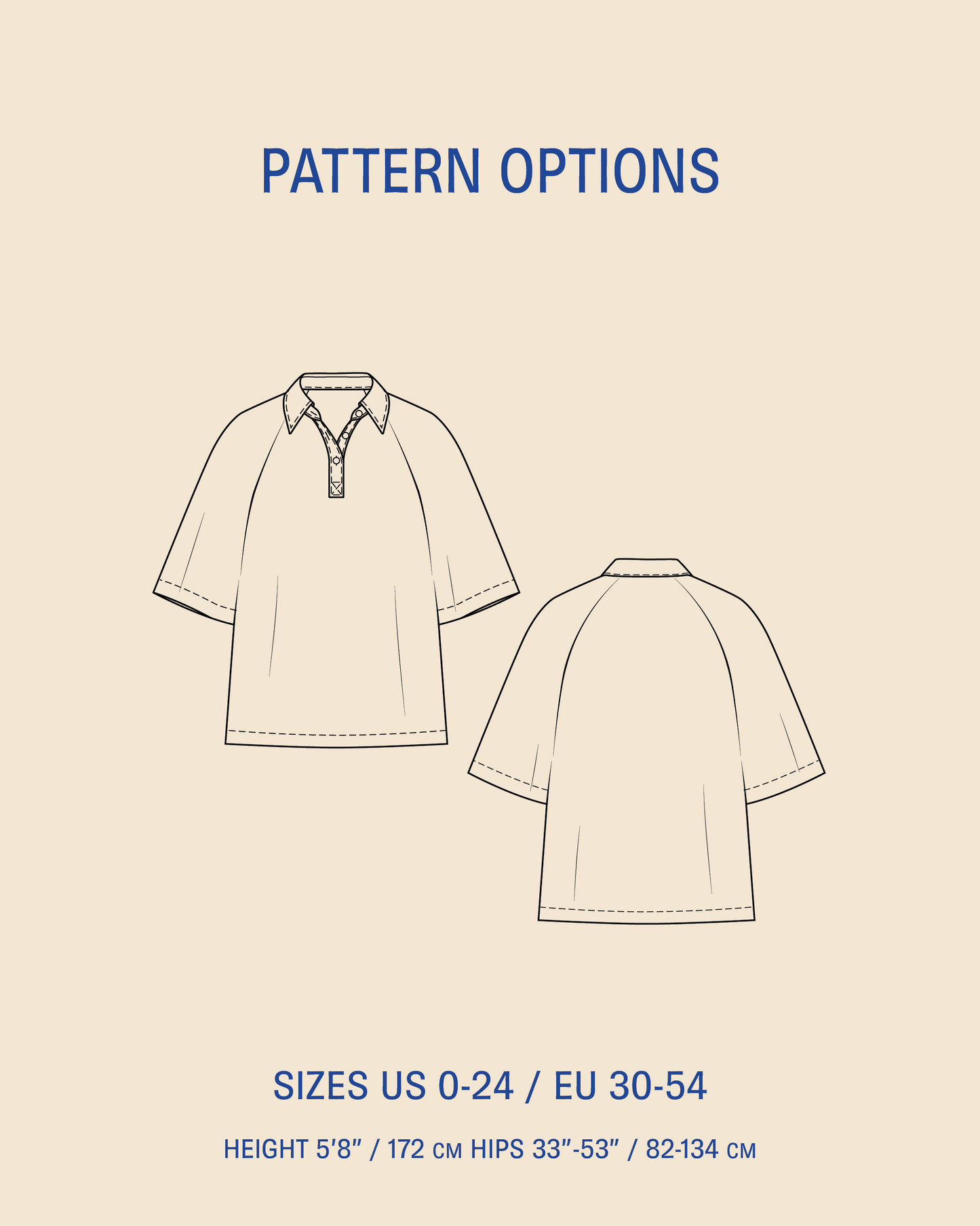 Womens' Rugby Shirt sewing pattern