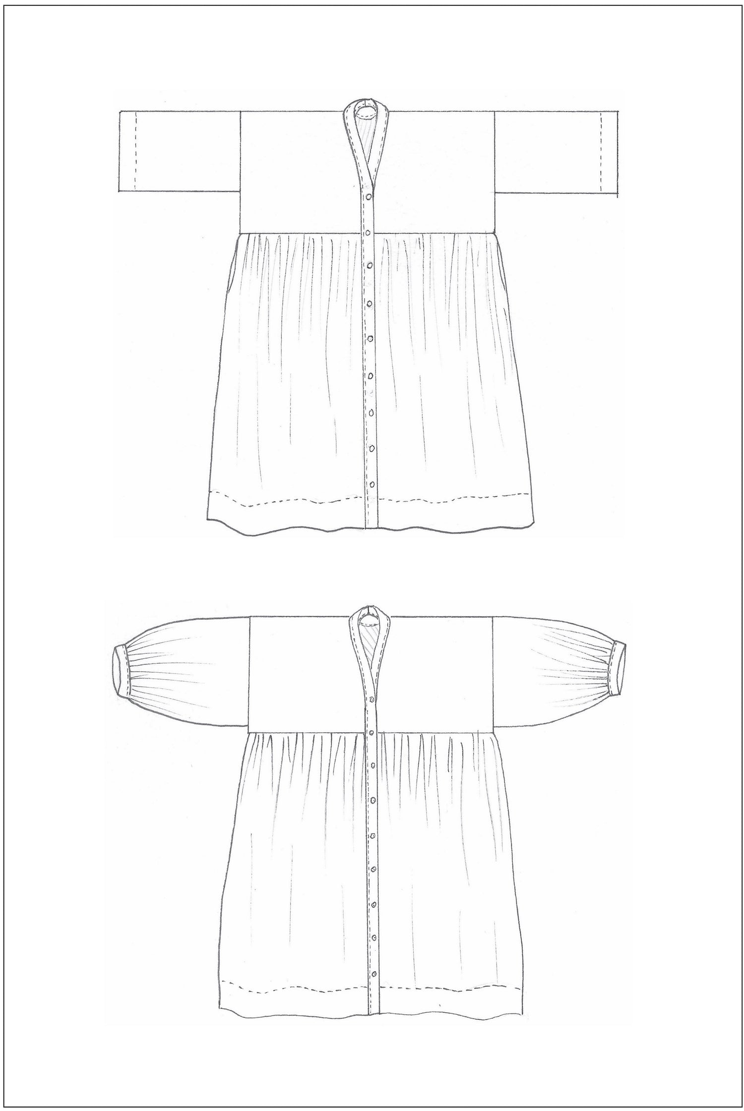 ZW Gather Dress - PDF Pattern