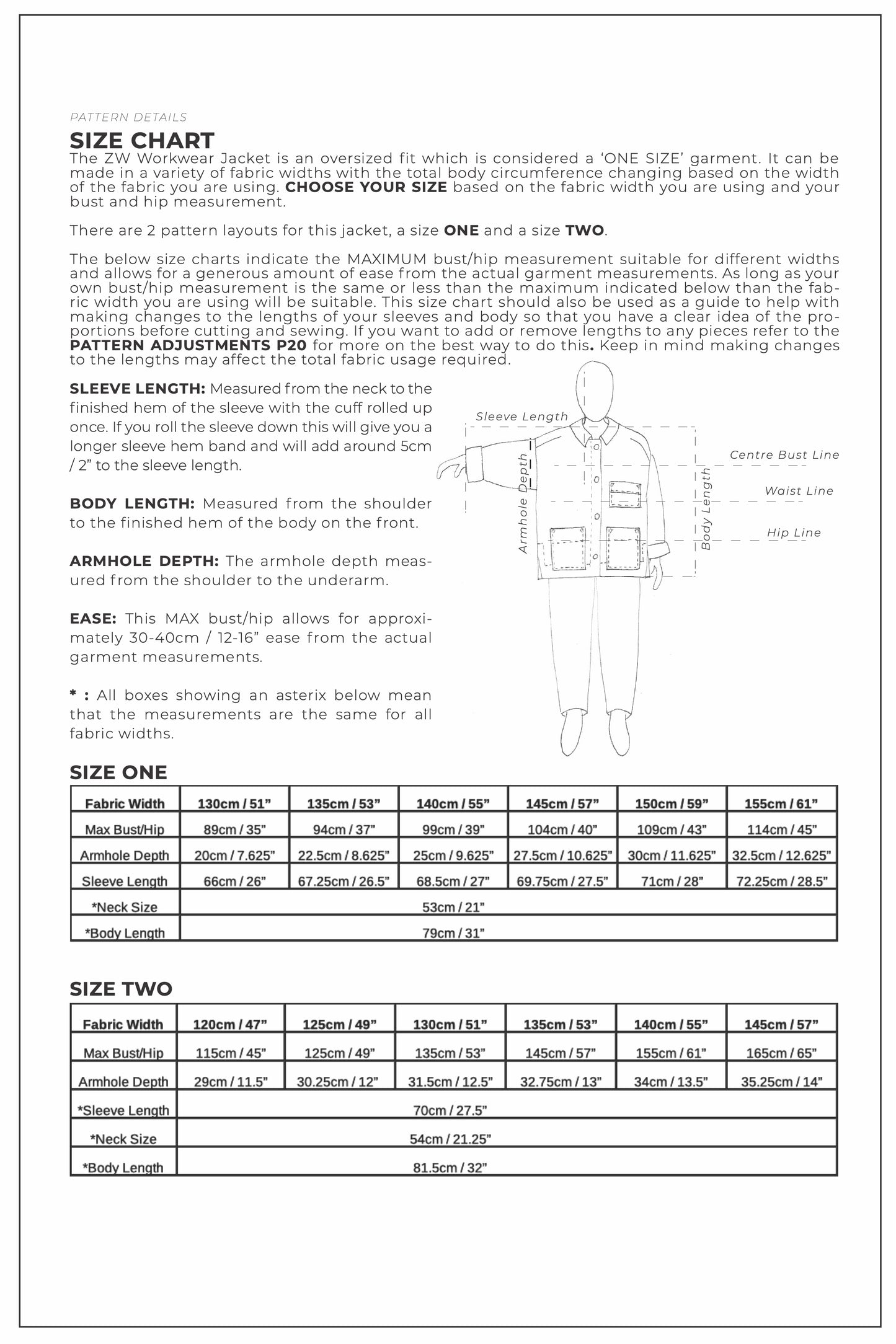ZW Workwear Jacket - PDF Pattern