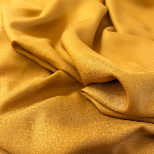 Viscose Crepe in Ochre