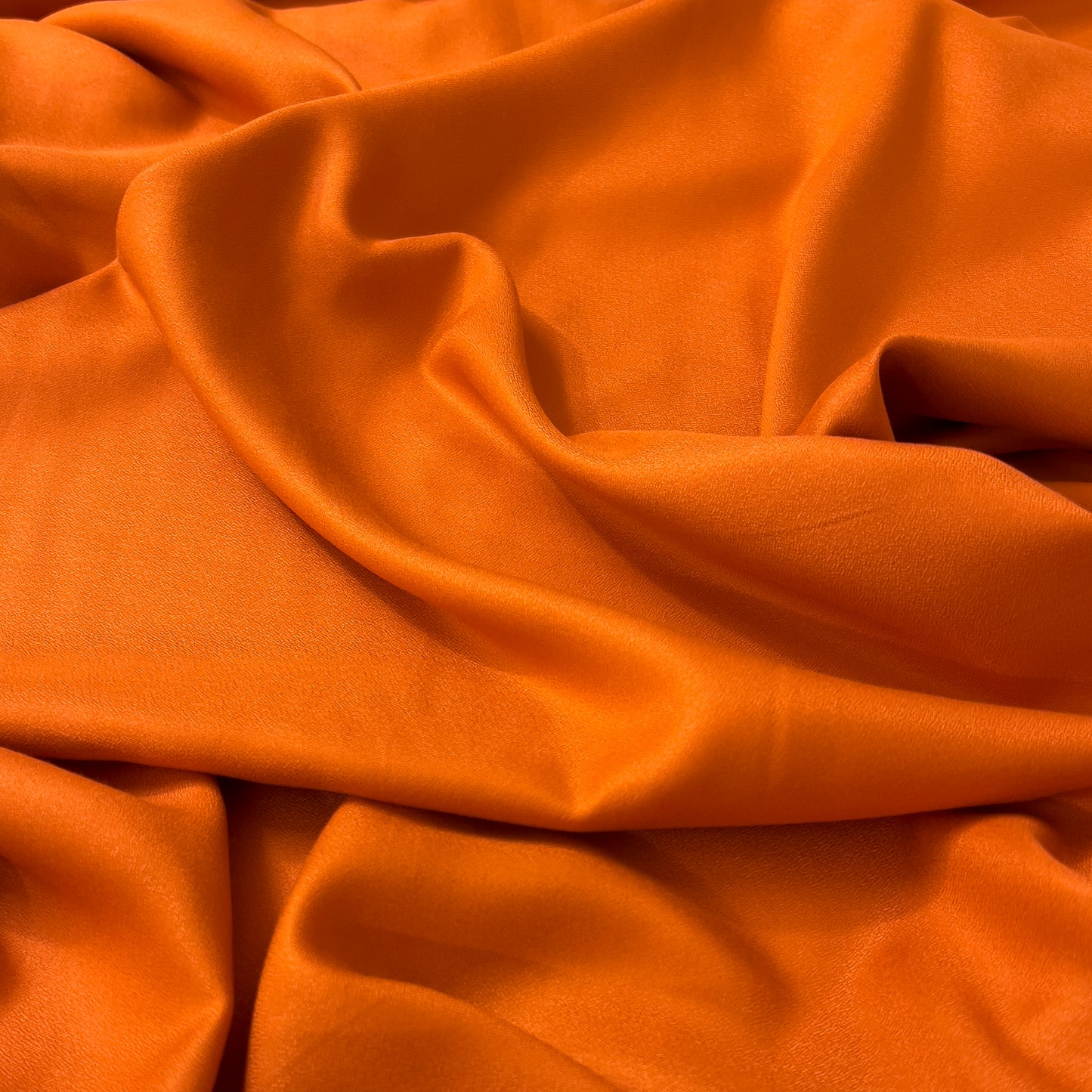 Viscose Crepe in Tangerine