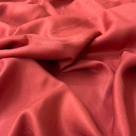 Viscose Crepe in Terracotta