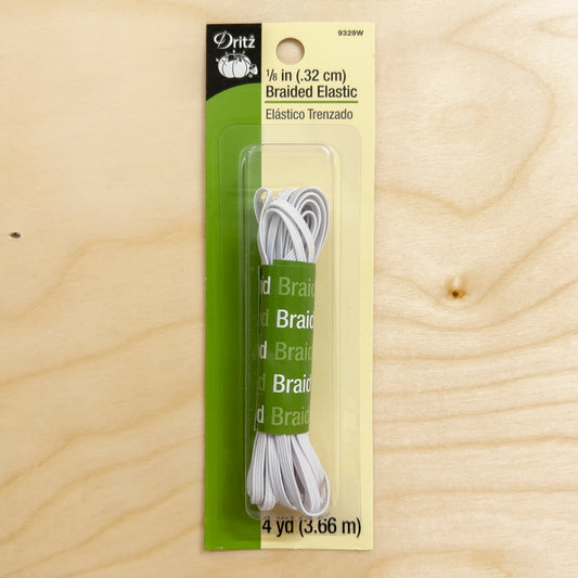 1/8" Braided Elastic - 4 Yards