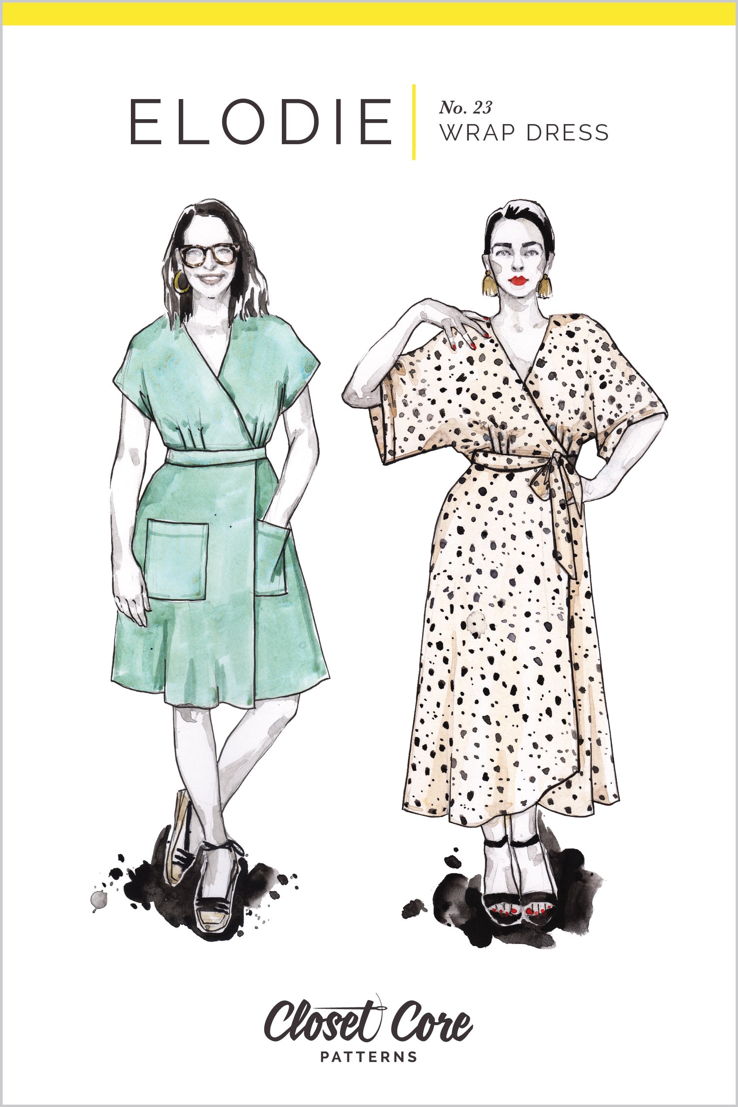 elodie wrap dress Vitamin A | White | Size L above the knee Crafty Clyde: Elodie Wrap Dress
