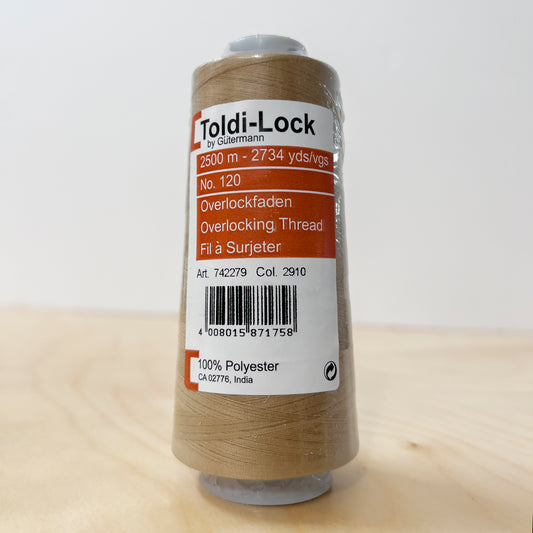 Toldi-Lock Serger Thread in Burlywood #2910