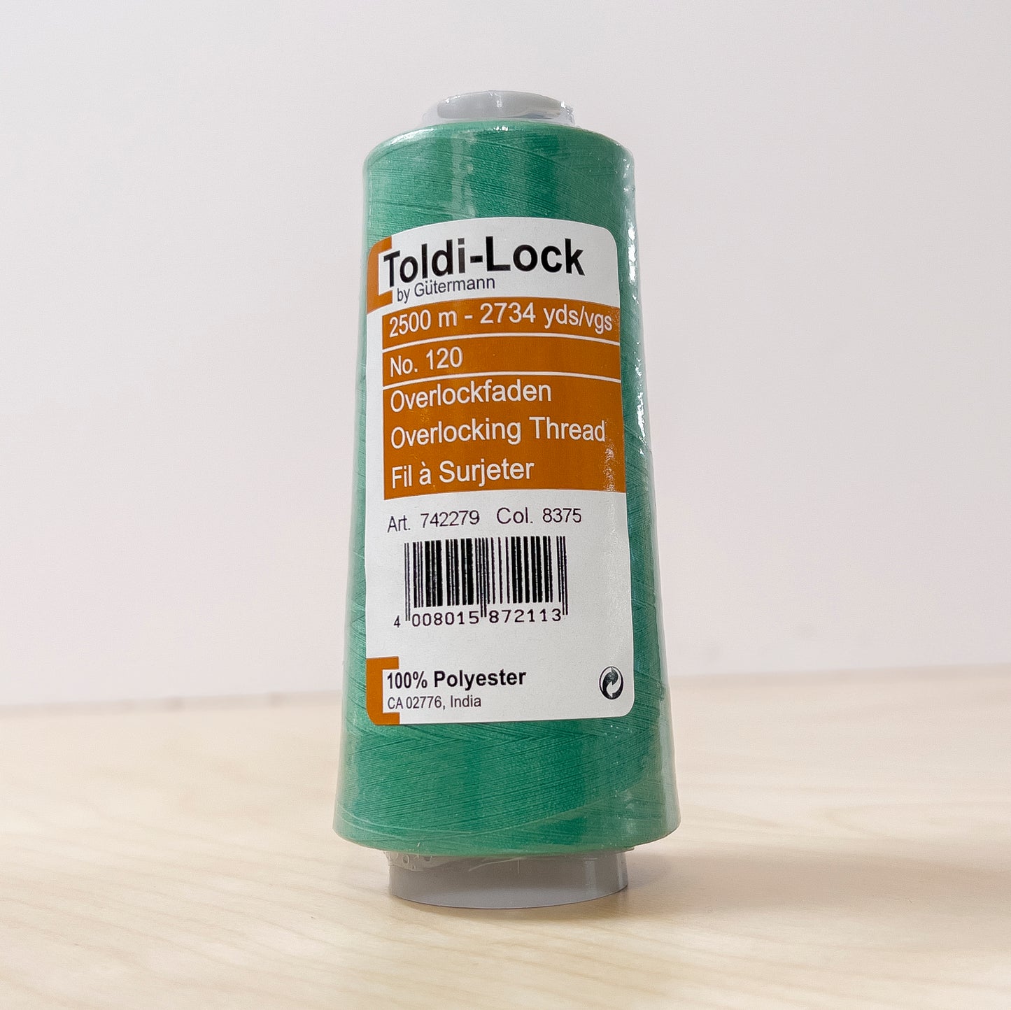 Toldi-Lock Serger Thread in Kelly Green #8375