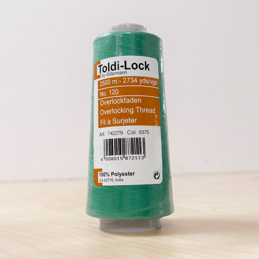 Toldi-Lock Serger Thread in Kelly Green #8375