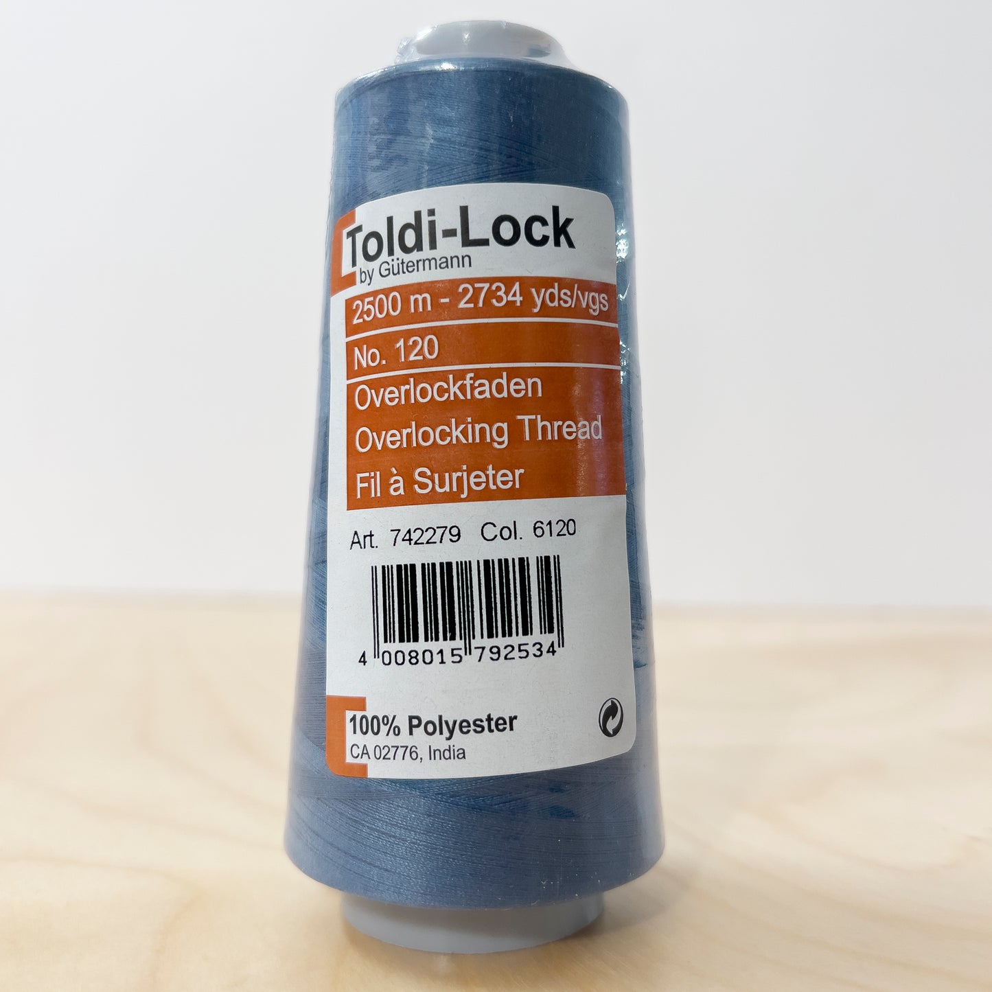 Toldi-Lock Serger Thread in Slate Blue #6120